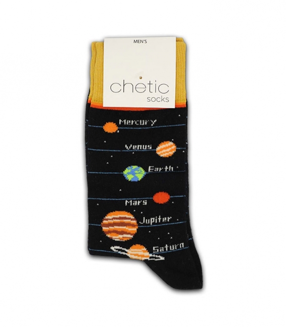 جوراب ساق دار Chetic طرح منظومه شمسی مشکی