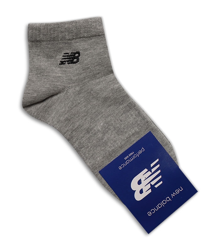 جوراب نیم ساق طرح New Balance خاکستری