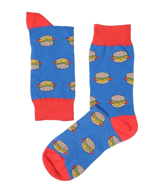 جوراب داینو ساکس طرح همبرگر
