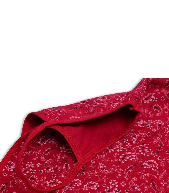 تاپ بندی نخی Adak آداک کد 1302 طرح بته جقه قرمز