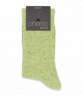 جوراب ساقدار کش انگلیسی Chetic چتیک طرح برفک رنگی سبز