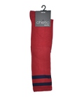 جوراب Chetic چتیک زیر زانو قرمز خط دار سرمه‌ای