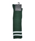 جوراب Chetic چتیک زیر زانو طرح خط دار سبز سفید