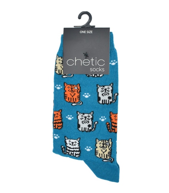 جوراب ساق دار Chetic طرح گربه‌های مودب