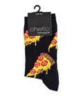 جوراب Chetic چتیک طرح پیتزا مشکی