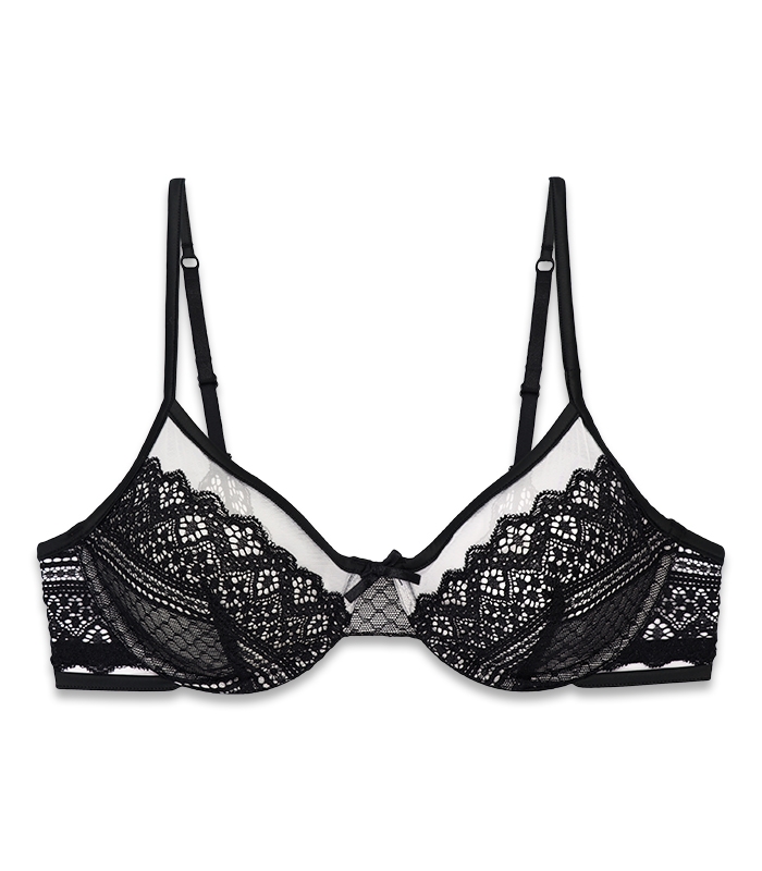 ست شورت و سوتین Neev نیو دانتل و تور کد 828 مشکی Black