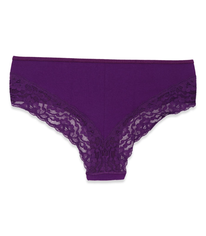شورت زنانه اسلیپ نخی و دانتل Neev نیو کد 416 بنفش Violet