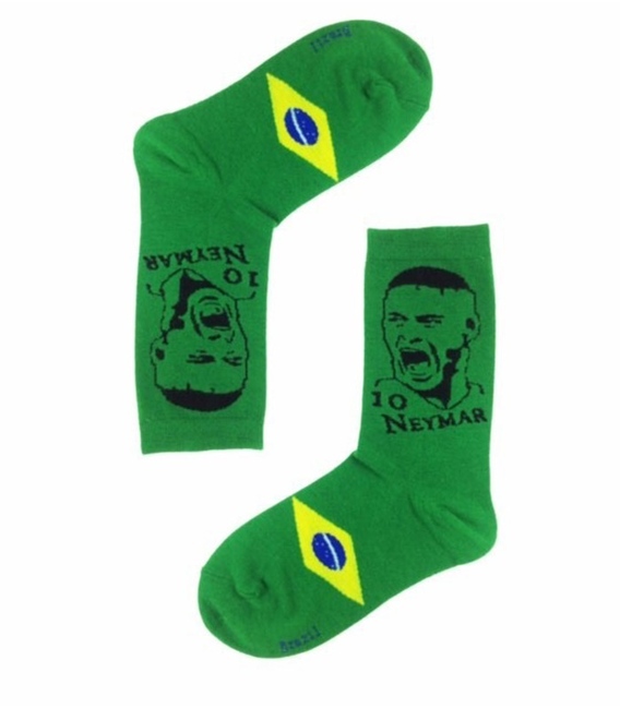 جوراب ساق دار طرح تیم ملی برزیل