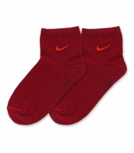 جوراب بچگانه نیم ساق طرح Nike زرشکی