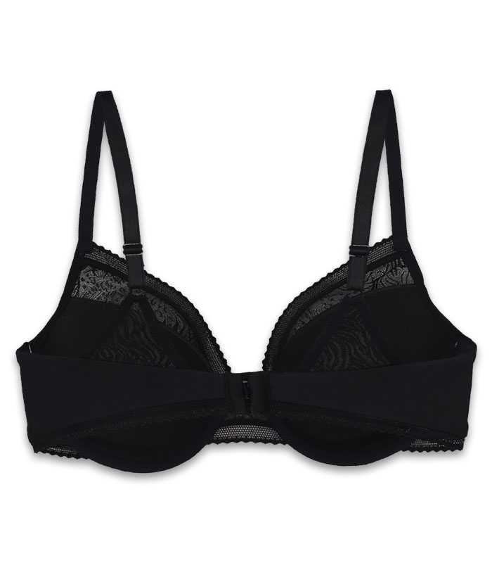 سوتین Neev نیو میکرو فایبر و دانتل کد 2054 مشکی Black