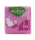 نوار بهداشتی بالدار ضخیم کتانی مولپد Molped مدل Classic بزرگ بسته بندی تکی کد 417  - بسته 8 عددی