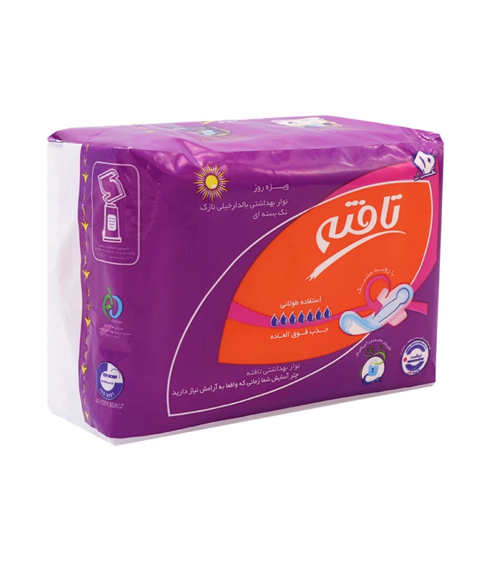 نوار بهداشتی بالدار خیلی نازک مشبک تافته مدل ایرلید ویژه روز کد 0922 - بسته 10 عددی