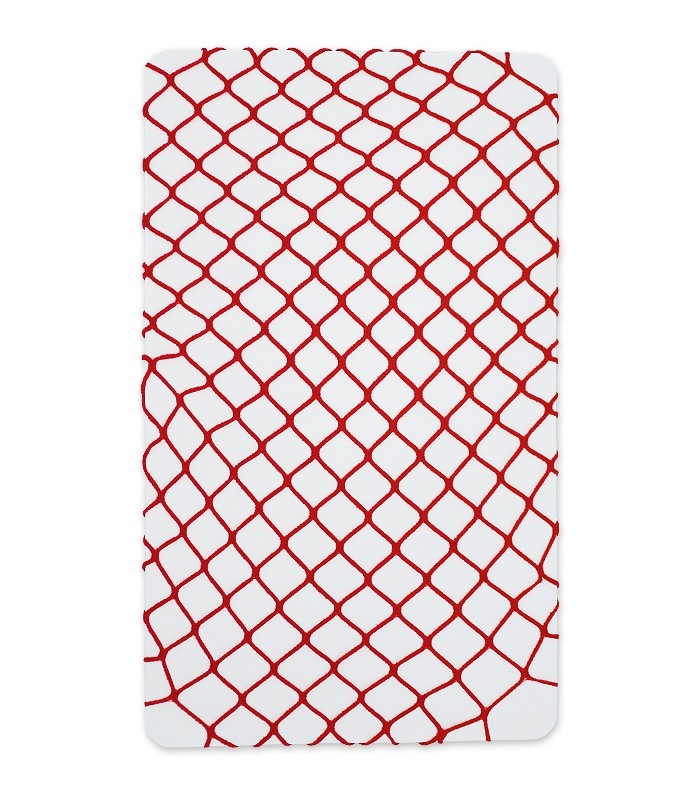 جوراب شلواری طرح فیش نت (زنبوری) قرمز