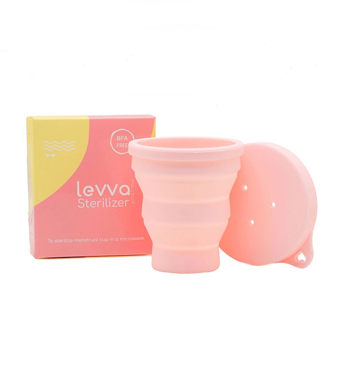 لیوان ضدعفونی کننده کاپ قاعدگی Levva Pharma لیوا فارما مدل منفذدار 