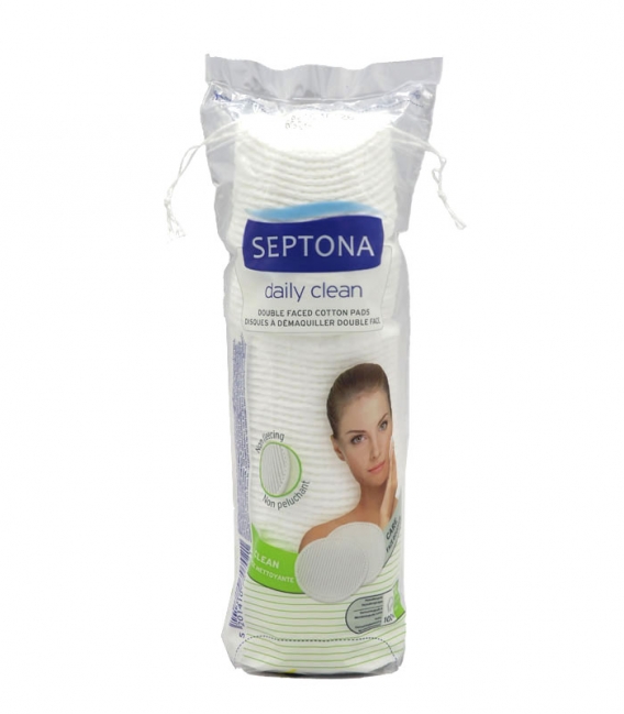 پد پاک کننده آرایش پنبه‌ای دو طرفه Septona سپتونا - بسته 70 عددی