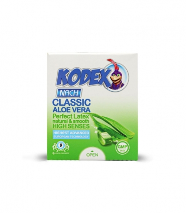 کاندوم نازک ناچ کدکس Nach Kodex مدل Classic Aloevera - بسته 3 عددی