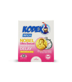 کاندوم خاردار تحریک کننده تاخیری ناچ کدکس Nach Kodex مدل Nobel - بسته 3 عددی