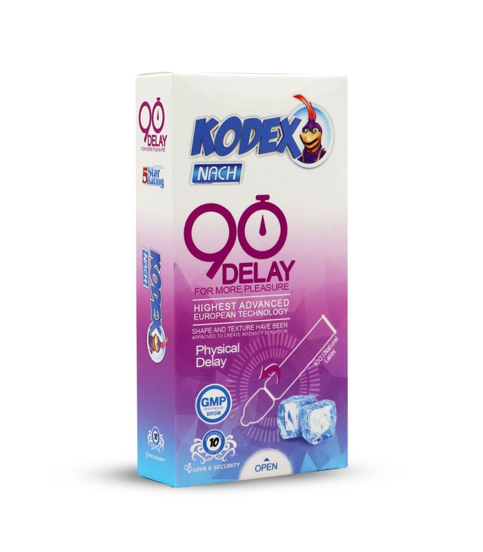 کاندوم ناچ کدکس Nach Kodex مدل 90‍‍‍‍‍ Delay - بسته 10 عددی