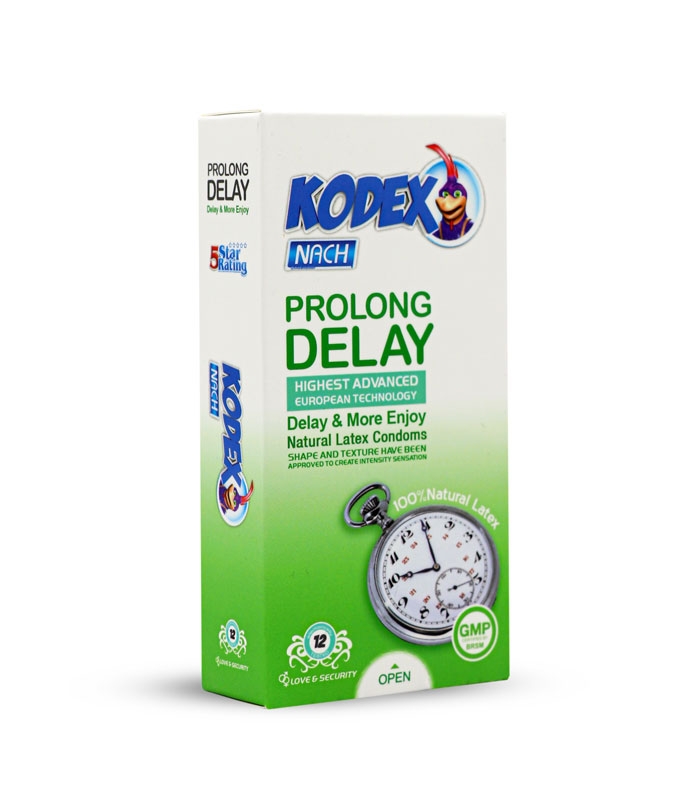 کاندوم بسیار نازک تاخیری ناچ کدکس Nach Kodex مدل Prolong Delay - بسته 12 عددی