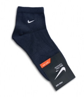 جوراب نیم ساق گلدوزی طرح Nike سرمه‌ای