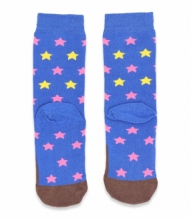جوراب ساقدار Ekmen اکمن طرح گربه ستاره‌ای آبی