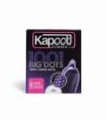 کاندوم خاردار تحریک کننده کاپوت Kapoot مدل 1001 Big Dots - بسته 3 عددی