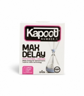 کاندوم نازک تاخیری کاپوت Kapoot مدل Max Delay - بسته 3 عددی