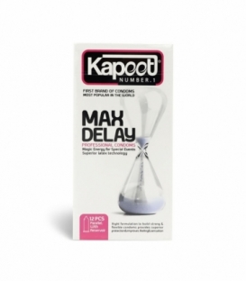 کاندوم نازک تاخیری کاپوت Kapoot مدل Max Delay - بسته 12 عددی