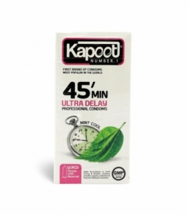 کاندوم نازک تاخیری کاپوت Kapoot مدل 45 Minutes - بسته 12 عددی