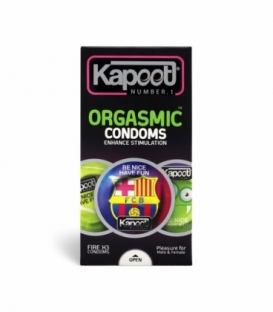 کاندوم تحریک کننده تاخیری کاپوت Kapoot مدل Orgasmic - بسته 12 عددی