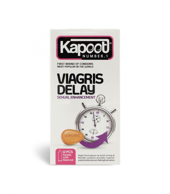 کاندوم تاخیری کاپوت Kapoot مدل Viagris Delay - بسته 12 عددی
