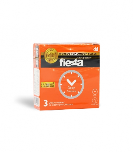 کاندوم تاخیری فیستا Fiesta مدل Delay - بسته 3 عددی