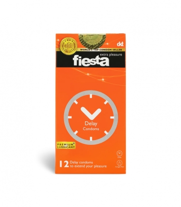 کاندوم تاخیری فیستا Fiesta مدل Delay - بسته 12 عددی