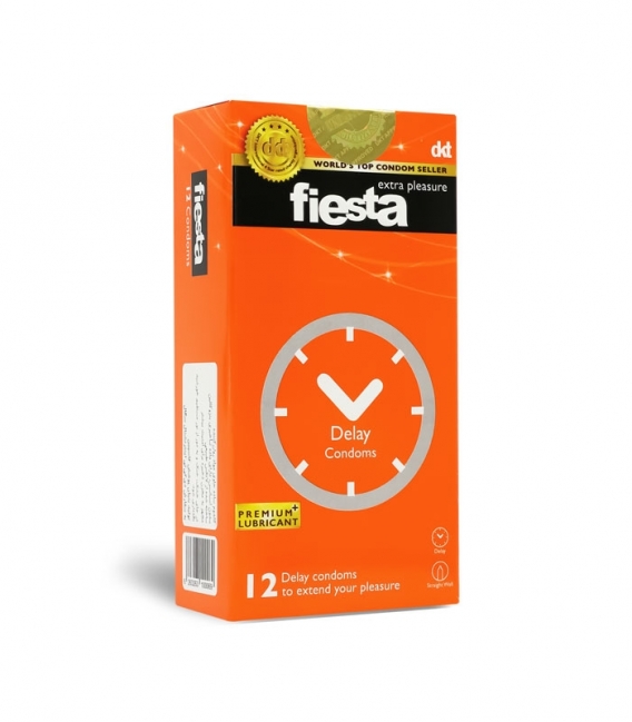 کاندوم تاخیری فیستا Fiesta مدل Delay - بسته 12 عددی