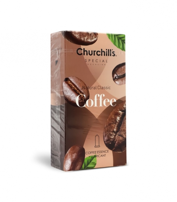 کاندوم چرچیلز Churchills مدل Coffee - بسته 12 عددی