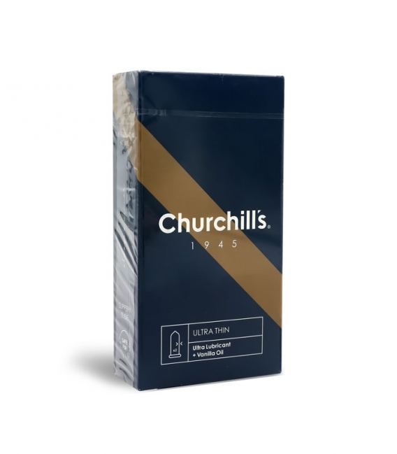 کاندوم بسیار نازک چرچیلز Churchills مدل Ultra Thin - بسته 12 عددی