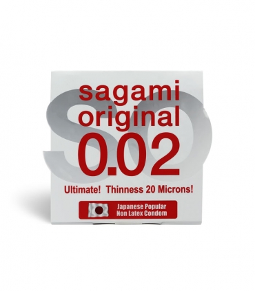 کاندوم فوق العاده نازک ساگامی Sagami مدل 0.02 - بسته 1 عددی