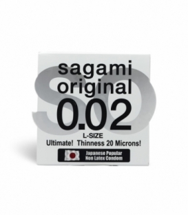 کاندوم فوق العاده نازک سایز بزرگ ساگامی Sagami مدل 0.02 - بسته 1 عددی