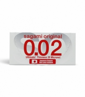 کاندوم فوق العاده نازک ساگامی Sagami مدل 0.02 - بسته 2 عددی