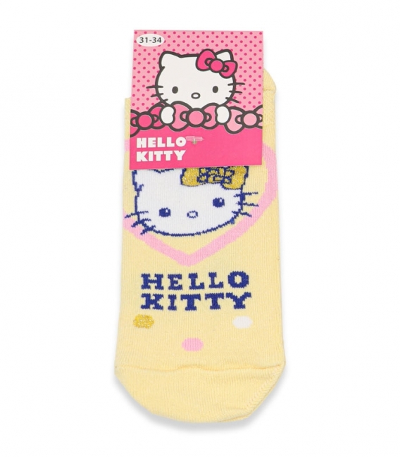جوراب بچگانه مچی Çimpa چیمپا طرح Hello kitty لیمویی