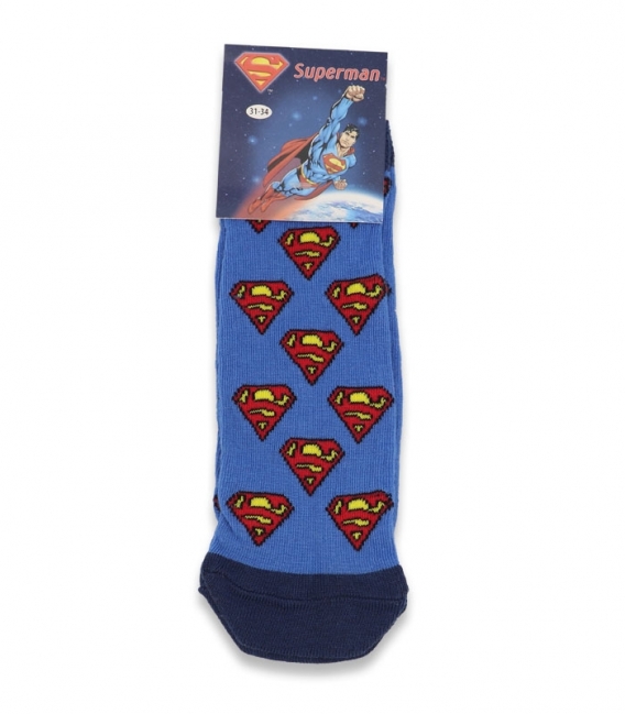 جوراب بچگانه مچی Çimpa چیمپا طرح سوپرمن آبی سرمه‌ای