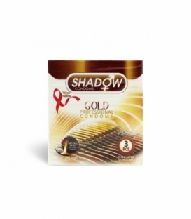 کاندوم تاخیری شادو Shadow مدل Gold - بسته 3 عددی