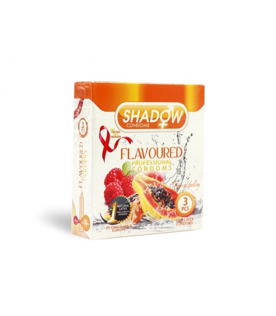 کاندوم شادو Shadow مدل Flavoured - بسته 3 عددی