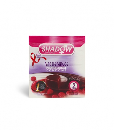 کاندوم تحریک کننده شادو Shadow مدل Morning - بسته 3 عددی