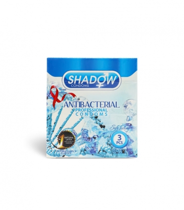 کاندوم شادو Shadow مدل Antibacterial - بسته 3 عددی