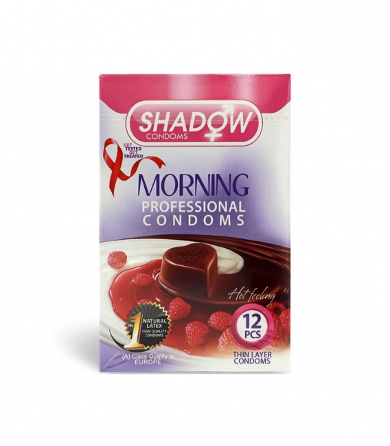 کاندوم تحریک کننده شادو Shadow مدل Morning - بسته 12 عددی