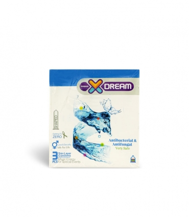 کاندوم ایکس دریم X Dream مدل Antibacterial - بسته 3 عددی