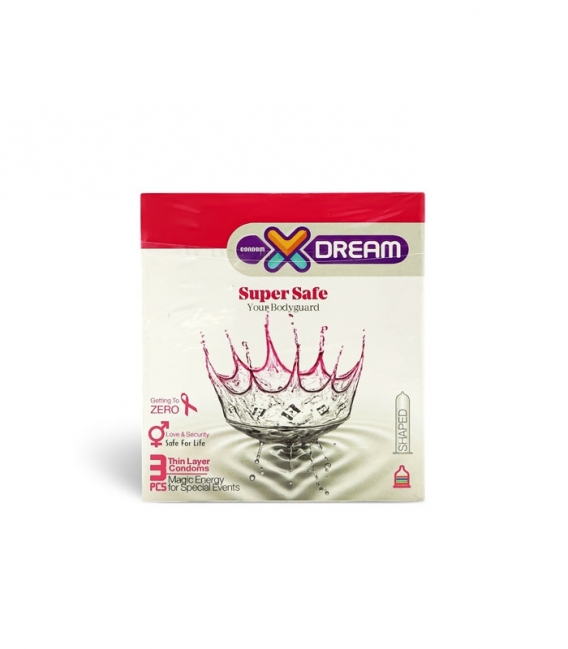 کاندوم ایکس دریم X Dream مدل Super Safe - بسته 3 عددی
