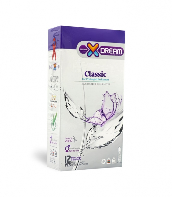 کاندوم ایکس دریم X Dream مدل Classic - بسته 12 عددی