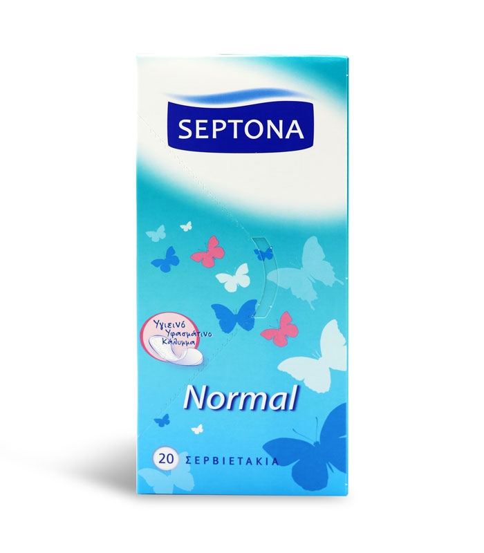 پد بهداشتی روزانه خیلی نازک Septona سپتونا مدل Normal - بسته 20 عددی